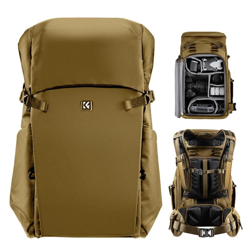 K&amp;F Concept Backpack 30l Photo Backpack - Champagne