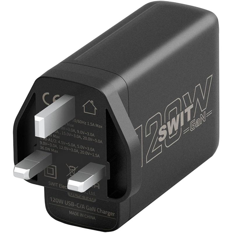 SWIT UC-2120U UC-2120U | 120W 2XUSB-C And 2XUSB-A Gan Charger UK Plug