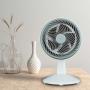 Ventilador de Sobremesa Daewoo DW9009/ 80W/ 5 Aspas 25cm/ 3 Velocidades