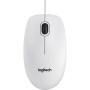 Logitech B100 USB Optisch 800DPI Ambidextrous White Mouse