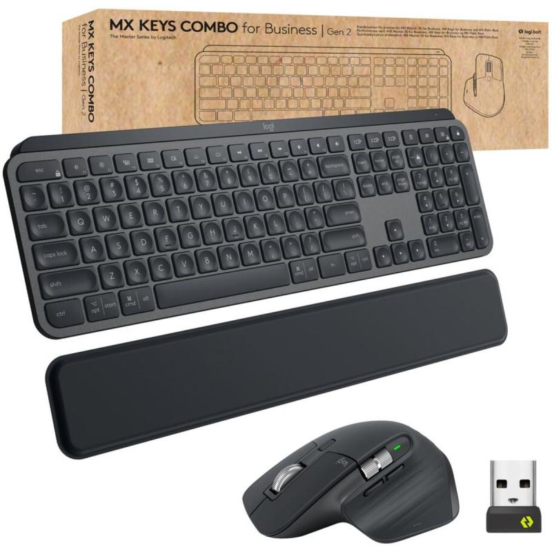 Logitech MX Keys Combo For Business | Gen 2 - Graphite - CH - Central QWERTZ