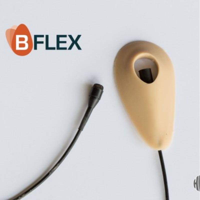 Hide-a-mic B_flex For Dpa 4060/4061/4071 Countryman B3 Sennheiser MKE2 Beige