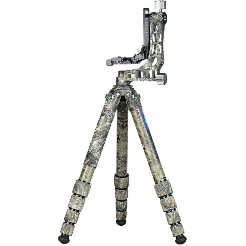 Leofoto Ranger LS-365C + PG-1 Full Camo Gimbal Head Kit