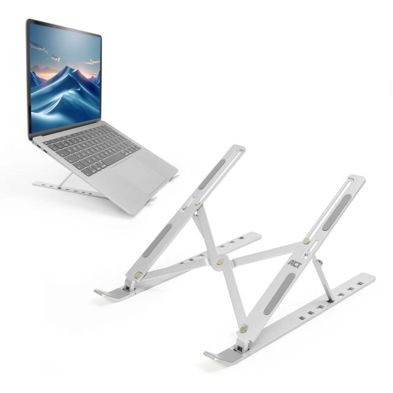 ACT Foldable Laptop Stand 7 Positions Height Adjustable ACT Essentials