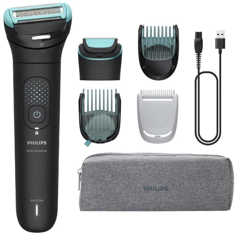 Cortabarbas Philips Body Groomer 7000 Series BG7470/15/ con Batería/ 5 Accesorios