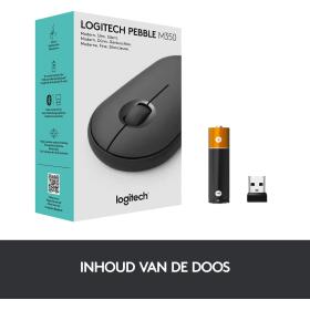 Logitech Pebble M350 Wireless Mouse - Graphite-EMEA