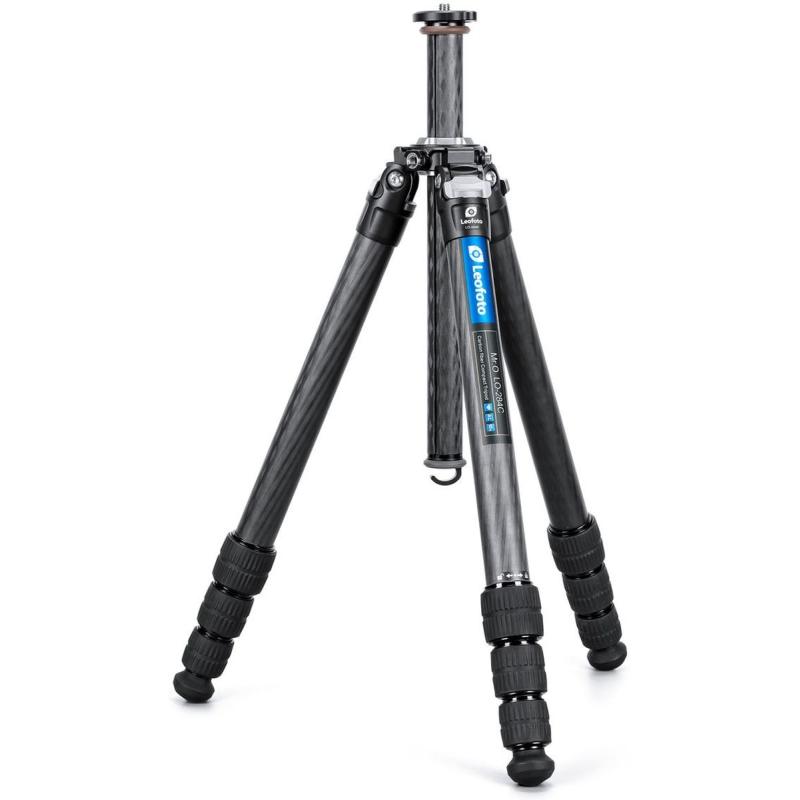 Leofoto MR O LO-284C Carbon Tripod w/ Leveling Middenzuil