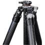 Leofoto MR O LO-284C Carbon Tripod w/ Leveling Middenzuil