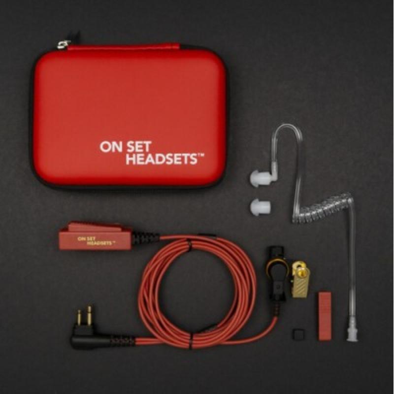 On Set Headsets FilmPro Elite Series Headset For Motorola (Red Dragon)