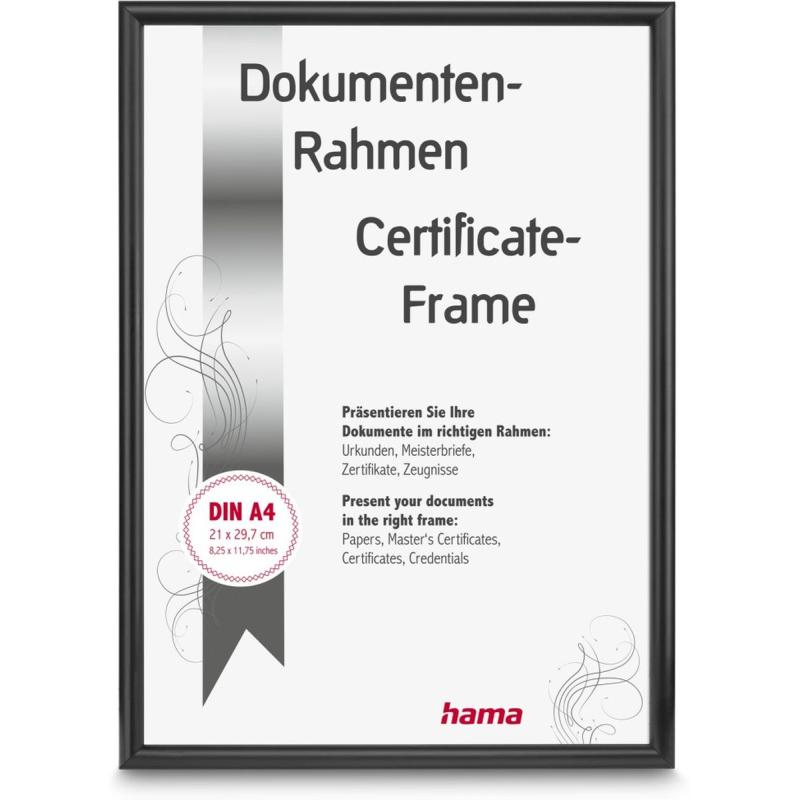 Hama Aluminium Frame Detroit Black 21 X 29.7 cm
