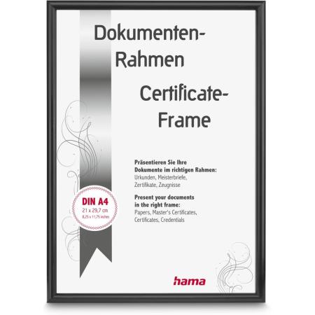 Hama Aluminium Frame Detroit Black 21 X 29.7 cm