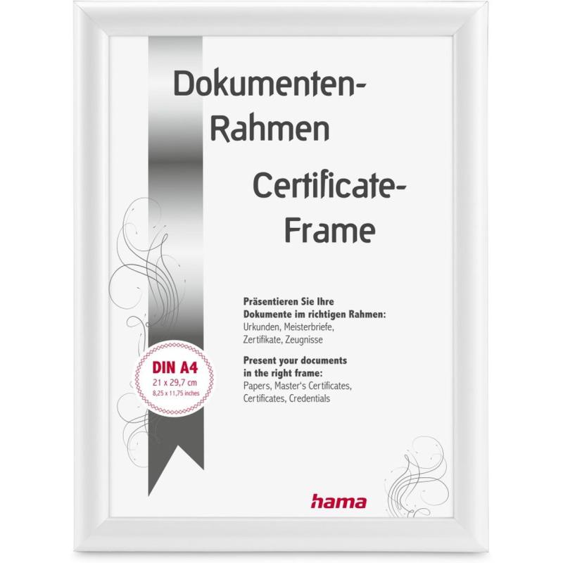Hama Plastic Frame Swing White 21 X 29.7 cm DIN A4