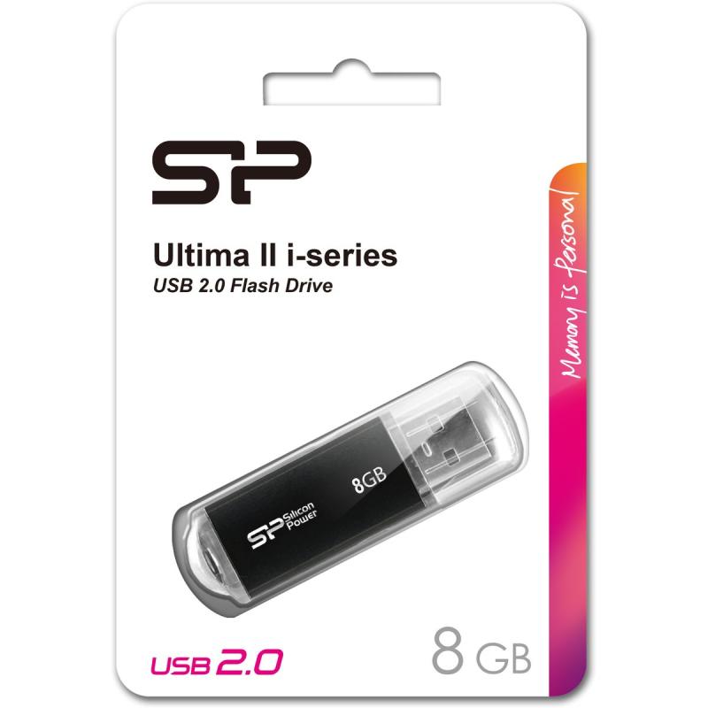 Silicon Power Ultima II I-Series 8GB USB 2.0 (Black)