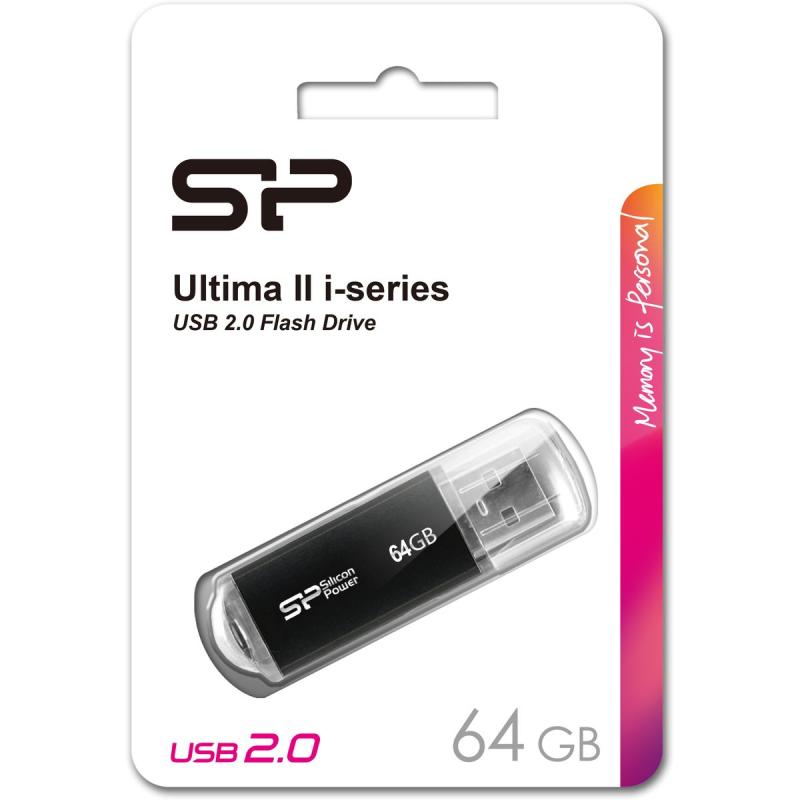 Silicon Power Ultima II I-Series 64GB USB 2.0 (Black)