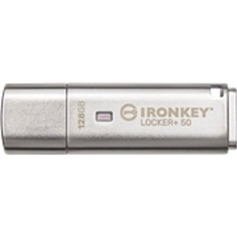 Kingston 128GB USB 3.2 IronKey Locker+ 50 AES USB