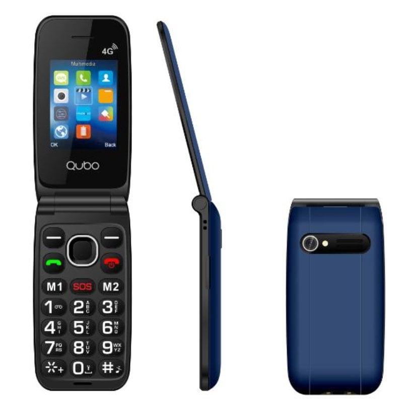 Teléfono Móvil Qubo NEONW-BL 4G para Personas Mayores/ Azul