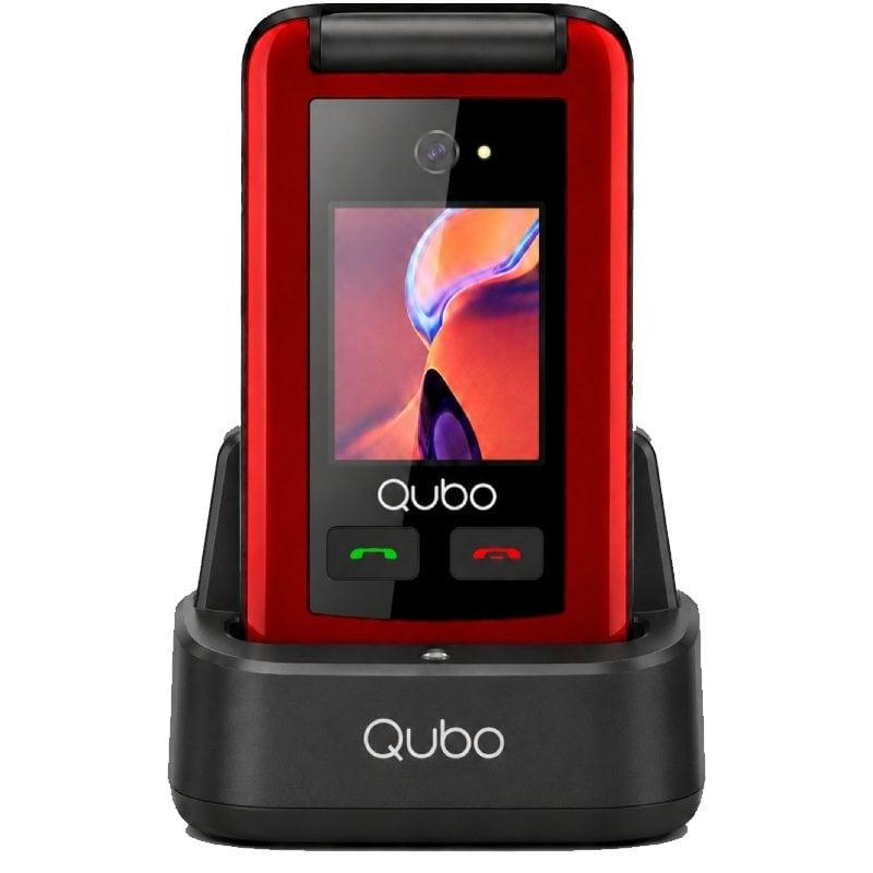 Teléfono Móvil Qubo X-247RDC 4G para Personas Mayores/ Rojo