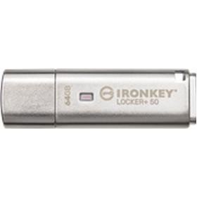 Kingston 64GB USB 3.2 IronKey Locker+ 50 AES USB