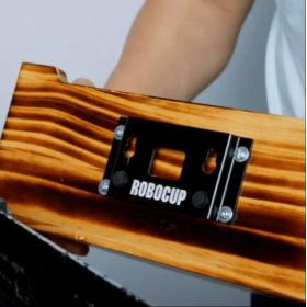 RoboCup Front Box Mount: Black Anodize 6061-T6 Aluminum