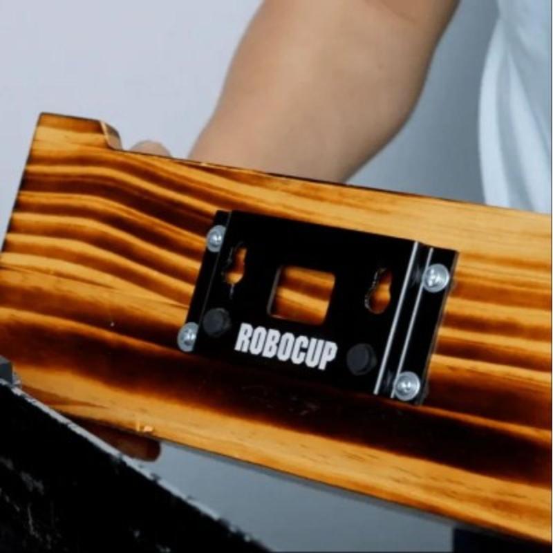 RoboCup Front Box Mount: Black Anodize 6061-T6 Aluminum
