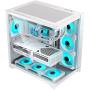 Caja Gaming Semitorre Hiditec H3 Pro// Blanca