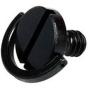 Caruba 1/4 inch Metal Screw w/ D-Ring Black