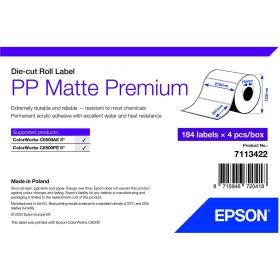 Epson PP Matte Label Prem Die-Cut Roll 184