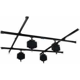 Falcon Eyes Ceiling Rail System B-3030D 3x3 M w/ 4 Pantographs