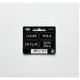Forty One Thirty General Tags Clear Pola Op Flat Rota Pola w/ Velcro Black/White