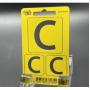 Forty One Thirty Camera Id&amp;#039;s C 2x25 &amp;amp; 1x50mm w/ Velcro Yellow/White