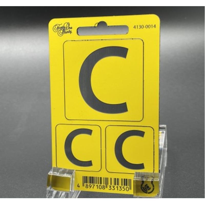 Forty One Thirty Camera Id&amp;#039;s C 2x25 &amp;amp; 1x50mm w/ Velcro Yellow/White