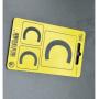 Forty One Thirty Camera Id&amp;#039;s C 2x25 &amp;amp; 1x50mm w/ Velcro Yellow/White