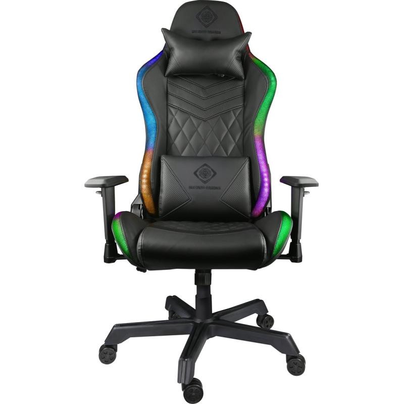 Deltaco Gaming DC410 Gaming Chair w/ Full RGB Lighting Pu Leather - Black