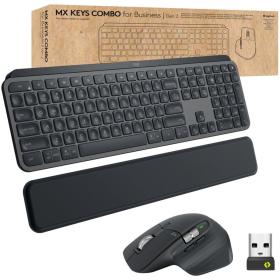 Logitech MX Keys Combo For Business | Gen 2 - Graphite - Fra - Central AZERTY FR