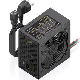 Fuente de Alimentación Aisens ASPC-500ATX-PSEBK/ 500W/ Ventilador 12cm