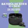Auriculares Bluetooth JBL Vibe Beam con estuche de carga/ Autonomía 8h/ Negra