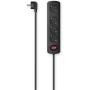 Hama Power Strip 4-FOLD Switch Wall Mounting 1.5 M Black