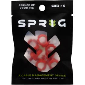 Sprig Red 1/4”-20 6-pack
