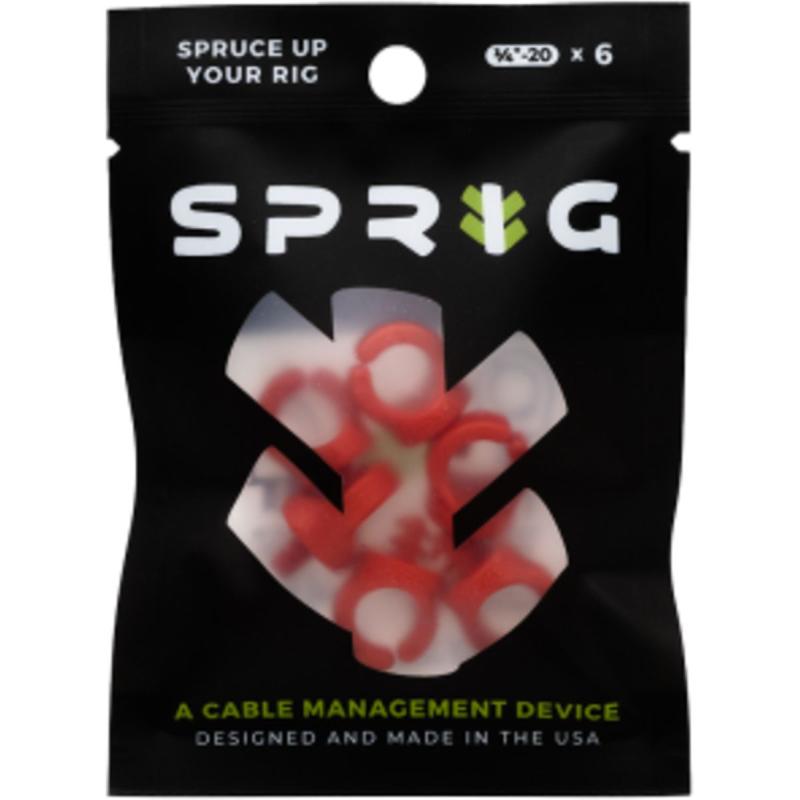 Sprig Red 1/4”-20 6-pack