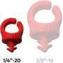 Sprig Red 1/4”-20 6-pack
