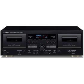 TEAC W-1200 Double Cassettedeck Black