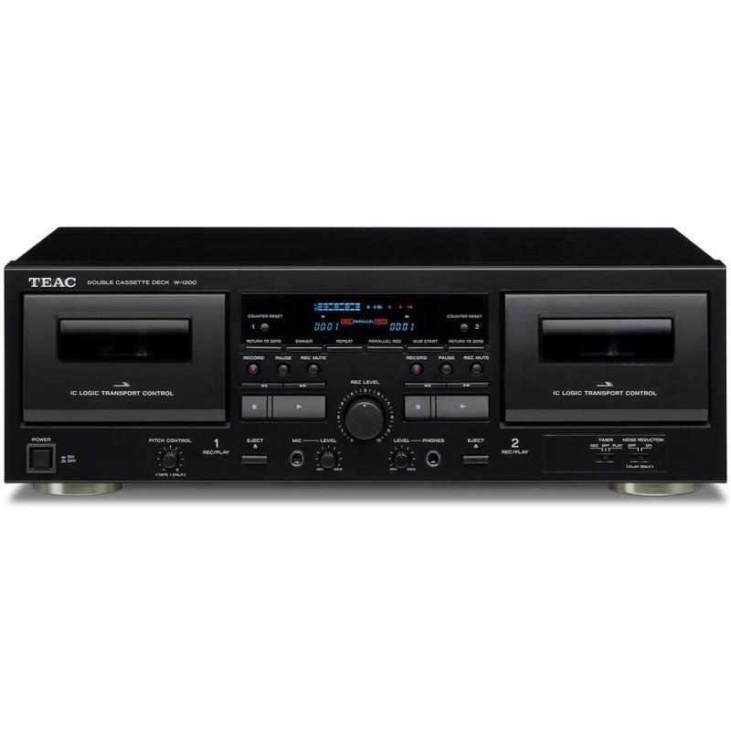 TEAC W-1200 Double Cassettedeck Black