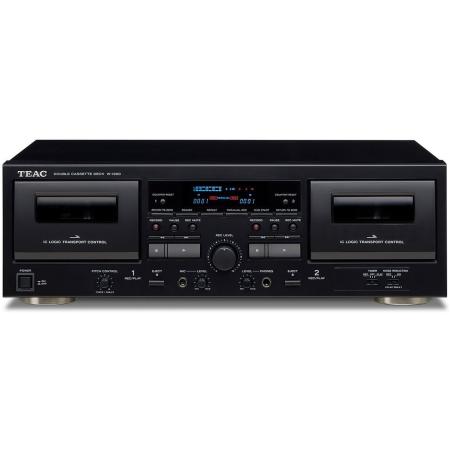TEAC W-1200 Double Cassettedeck Black
