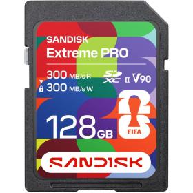 SanDisk Fifa Worldcup 2026 SDXC Extreme 128GB 300/300MB/s V90 UHS II 8K