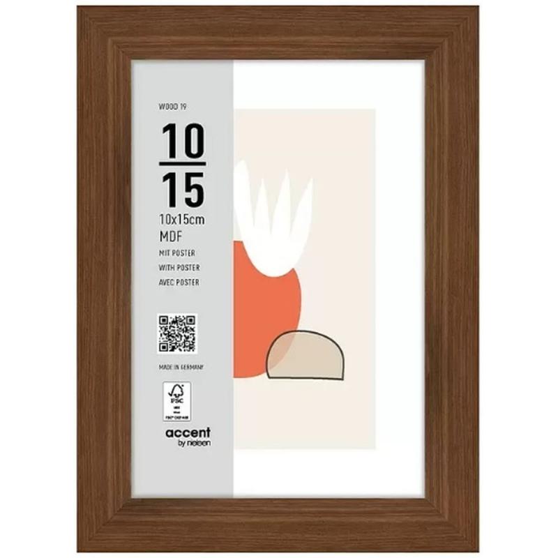 Nielsen Photo Frame 3211205 Wood 19 Walnut 10x15 cm
