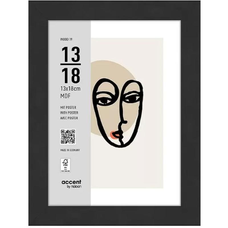 Nielsen Photo Frame 3232201 Wood 19 Black 13x18 cm