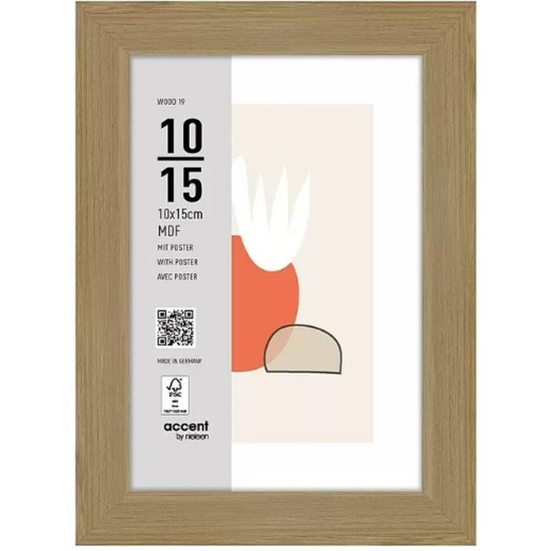 Nielsen Photo Frame 3211204 Wood 19 Natural 10x15 cm