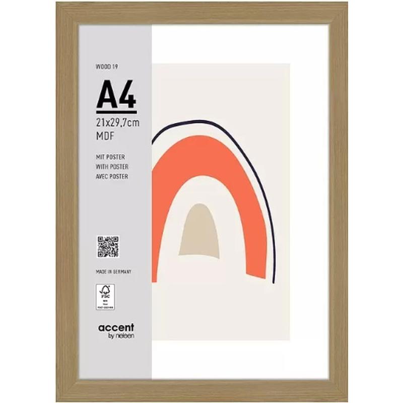 Nielsen Photo Frame 3221204 Wood 19 Natural 21x29.7 cm