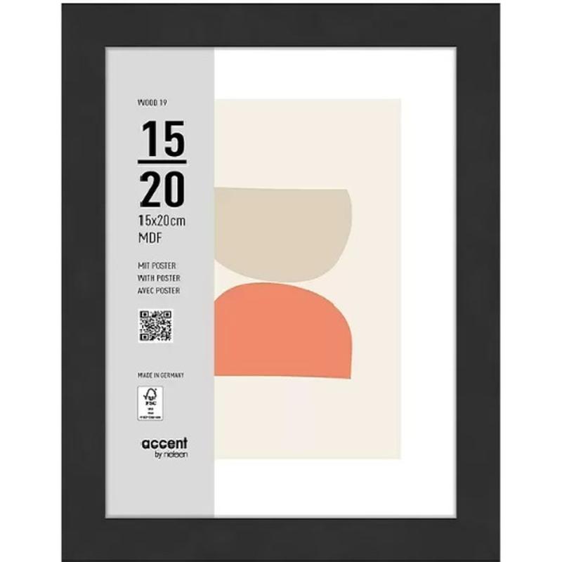 Nielsen Photo Frame 3217201 Wood 19 Black 15x20 cm