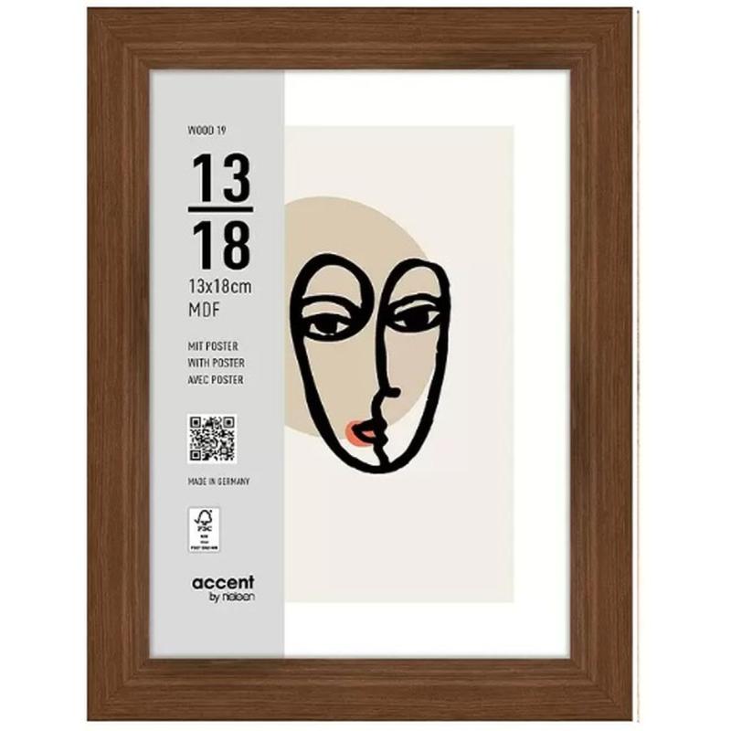 Nielsen Photo Frame 3232205 Wood 19 Walnut 13x18 cm